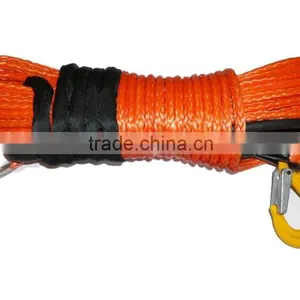 12 Strand UHMWPE Rope Synthetic Winch Line With Rock Guard Sleeve Free Shipping thumbnail-4