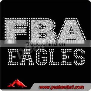 Hot Sale FBA Eagles Rhinestone Letters Glitter Transfer Design thumbnail-1