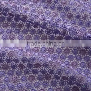 Professional Cotton Polyester Eyelet Embroidery Lace Fabric French Wedding Dress Lace African Net Lace Fabrics Chemical Lace thumbnail-4