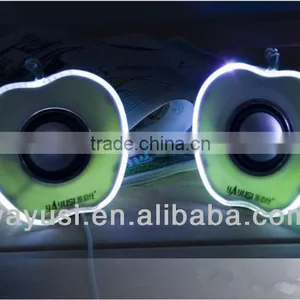 A.PPLE Shape USB2.0 Factory Mini Speaker With Light thumbnail-5