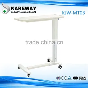 Medical Funiture Height Adjustable Hospital Bed Side Table thumbnail-3