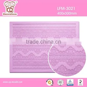 Wholesale Wedding Cake Decorating Tools Chantilly Design Silicone Sugar Cake Lace Mats thumbnail-1