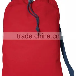 Canvas Soft Cotton Drawcord Toggle Cinch Pack Promotional Drawstring Backpack thumbnail-6