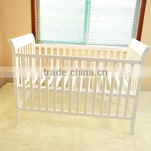 3 in 1 Sleigh Baby Cot Convertible to Cot Bed thumbnail-1