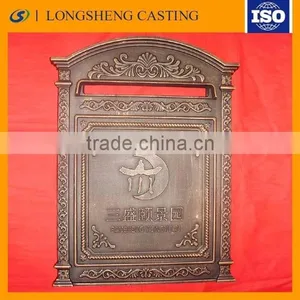 Decorative Antique Outdoor Mailbox Aluminum Castings Made in China thumbnail-2