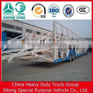 3 Axle Car Transport Semi Trailer and Truck for 6-10 Cars thumbnail-4