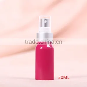 Wholesale 20-300ml Rose Red Aluminum Packaging Bottle Aluminum Mist Spray Bottle for Cosmetic Packaging thumbnail-2