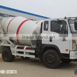 130hp 4*2 SINOTRUK Wang Brand Cement Mixing Truck 4 m3 thumbnail-1