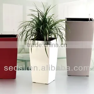 Square Self-watering Flower Pots Plastic Liners thumbnail-1