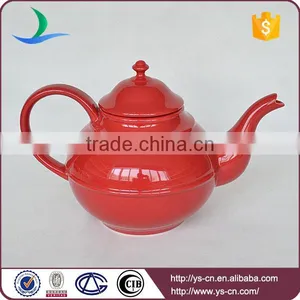 Simple Style Extra Red Ceramic Tea Pot For Home thumbnail-4