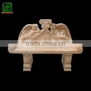 Marble Angel Bench for Garden thumbnail-1