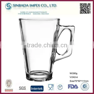 SGS Level KTZB40, New Design Wholesale Small Glass Coffee Mug With Lid thumbnail-1