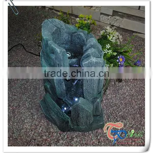 Beautiful Fiberglass Green Rock Oriental Water Fountains thumbnail-1