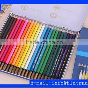 Factory Wholesale High Quality 24pcs Metal Box Drawing Watercolor Pencil Set thumbnail-1