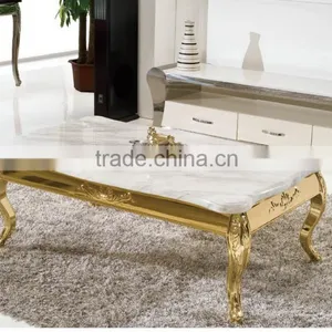 Modern Tempered Glass Coffee Table Stainless Steel Round Glass Dining Table thumbnail-2