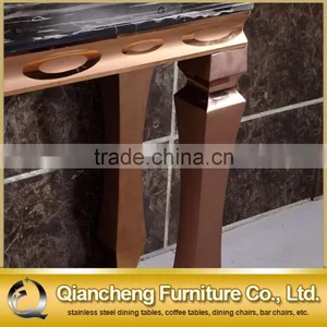 Mirror Rose Stainless Steel Console Table Noble thumbnail-3