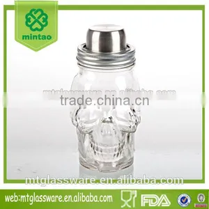 15oz Skull Shaker Glass Storage Maosn Jar thumbnail-1