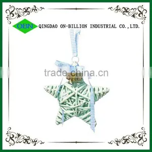 Colorful Wicker Christmas Star Shaped Decoration thumbnail-1