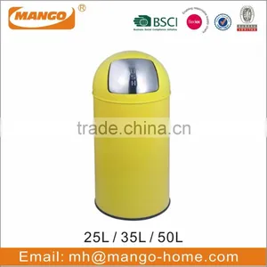 30L Square Stainless Steel Metal Touch Waste Bin thumbnail-5