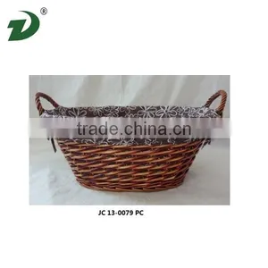 Modern Kitchen Family of White Folding Willow Basket thumbnail-1