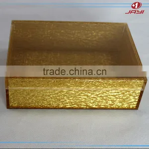 2017 New Design Houseware Golden Acrylic Plastic Packing Box thumbnail-4