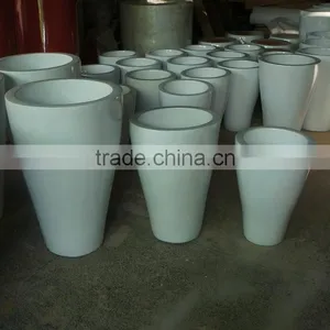 Grey Fiberglass Flower Pot thumbnail-4