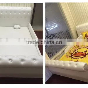 MMD02 Sweet Pink & Blue Kids Single Bed With Guardrail 2016 New Classic Children Kids Baby Furniture thumbnail-6