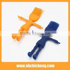 4pcs Silicone Man Shape Kitchen Tools, Silicone Spoon, Silicone Brush, Silicone Spatula, Silicone Eggbeater thumbnail-2