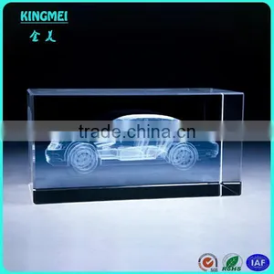 Newest Style Laser Engraved Car 3d Crystal for Promotion Gift thumbnail-1
