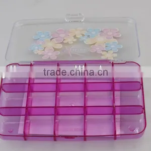 Transparent PS Compartment Plastic Sundries Storage Box thumbnail-2