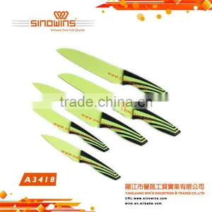 A3418 New Design Hot Sale High Quality 5pcs Stainless Steel Knife Set With Non-stick Coating thumbnail-6