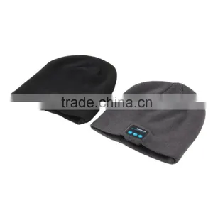Soft Warm Hat Wireless Bluetooth Headphone Beanie Hat Bluetooth Smart Bluetooth Cap Headset Headphone Speaker Mic thumbnail-1