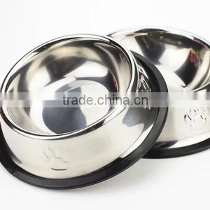 Eco-friendly Cheap Price Durable Dog Bowls Stainless Steel Feeders thumbnail-1