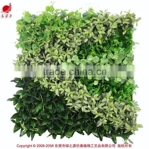 OEM High Quality Fake Vertical Garden UV Treated Artificial Green Plant Wall thumbnail-1
