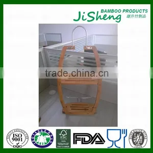 TOP Quality Bamboo Bathroom Shower Tub Hanging Caddy With LFGB & FDA thumbnail-3