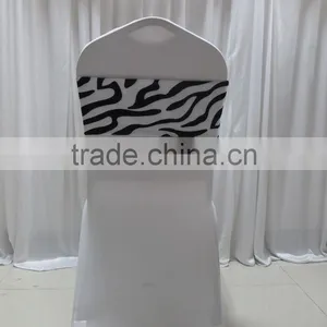 Zebra Print Spandex/lycra Chair Bands thumbnail-1