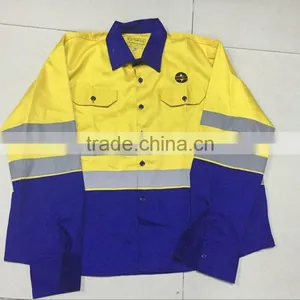 Hi Vis Working Uniform Jacket Security Cotton Reflective Jacket thumbnail-3