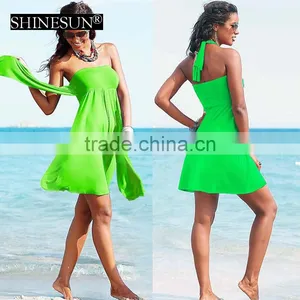 2017 New Arrival Swimwear Beach Skirt Ribbon Wrapped Dress Beach Dress Skirt thumbnail-3