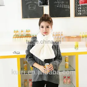 Brand Scarf Faux Rabbit Fur Scarf 2016 Female Best Quality Pashmina Tassels Women Wrap Muffler Neck Warmers thumbnail-4
