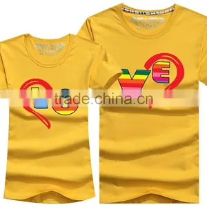 Wholesale Design 100% Cotton Couple Shirts For Lovers thumbnail-1