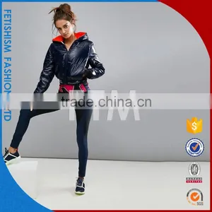 Baseball Clothing Spring and Autumn pu Leather Long Sleeve Short Black Jacket Female Sports Casual Jacket thumbnail-1