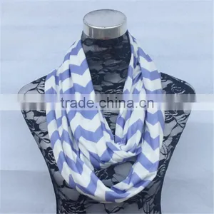Wholesale Cotton Monogram Chevron Infinity thumbnail-4
