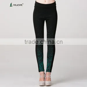Black Body Fitted Jeans High Waisted Pants Women With Shinny Decoration thumbnail-3