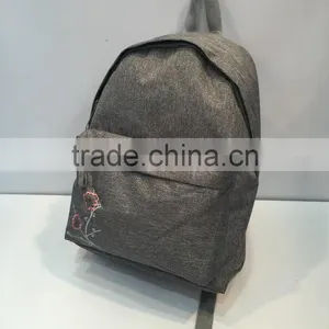 2017 Hot Sales Wholesales Custom Grey Waterproof Nylon Backpack thumbnail-2