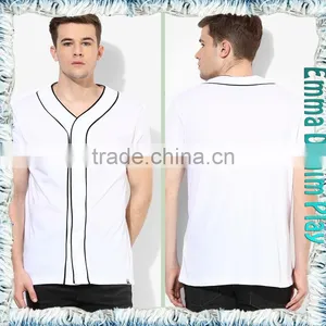2017 Fashion Custom Design Men's Contrast Trim T-shirts thumbnail-3