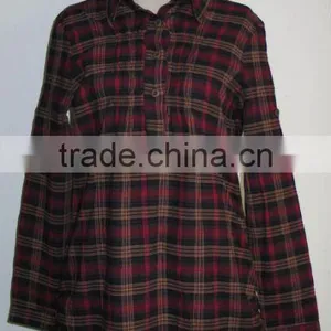 Crinkle Check Blouse thumbnail-1
