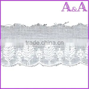 3 INCH T/C Lace Embroidery Trim,AFRICAN LACE thumbnail-3