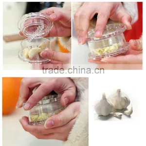 Garlic Peeler Kitchen Tool Ginger Helpful Crusher Garlic Presses Plastic Box Novelty Households Vegetable Cutter Kitchen KC1019 thumbnail-3