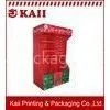 Red Cardboard Display Stand / Racks / Cardboard Paper Display Stand With Hooks For Products Promoti thumbnail-1