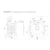 120m Permanent Magnet / Gearless Traction Machine 4000kg 3.0m/s WTYF380 thumbnail-2